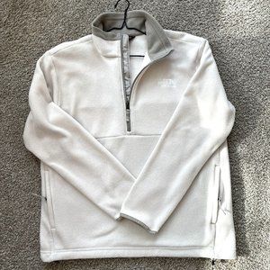 The North Face White Fleece Quarter-Zip Sweatshirt